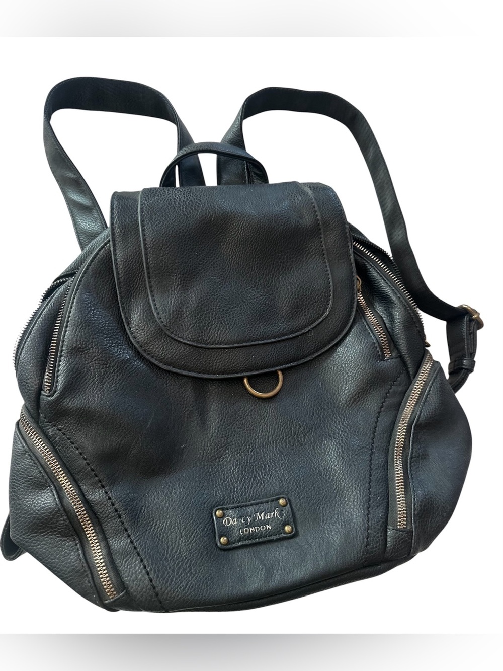 Darcy Marks London black leather mini backpack